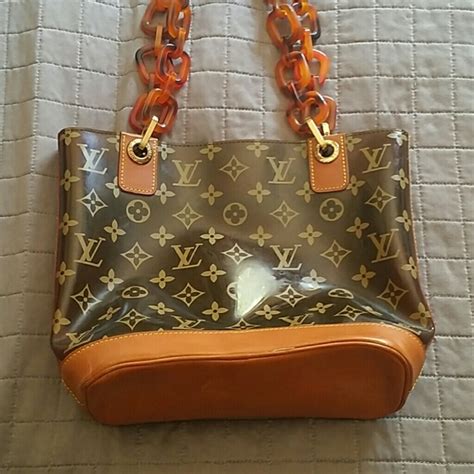 louis vuitton original luggage no monogram|Louis Vuitton clear monogram bag.